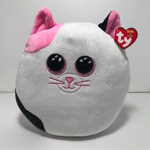 TY Squish Boos Muffin Kitty Cat Plush 8 inch Animal